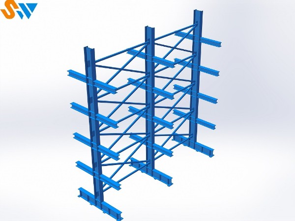 來自森沃倉儲的懸臂貨架效果圖