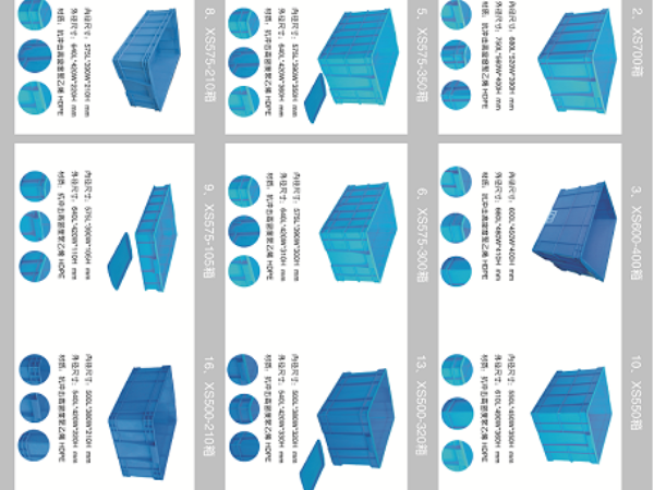 森沃倉儲的塑料料箱、塑料周轉(zhuǎn)箱型號尺寸大全